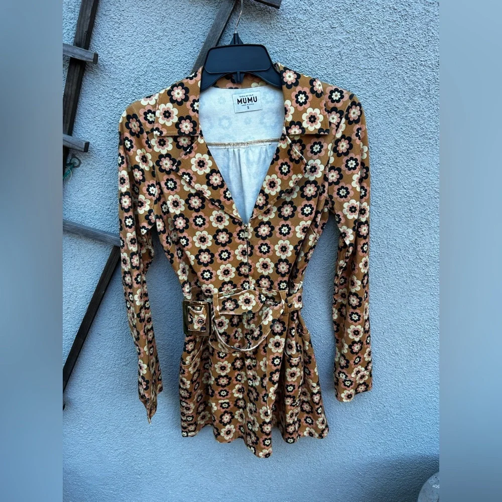 Show Me Your MuMu Aurora Floral Denim Dress - Picture 4 of 10